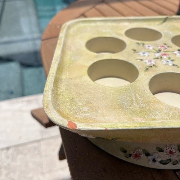 Vintage Partylite Candle Holder Terrace Blossom -Tea Lights - Picture 8 of 14